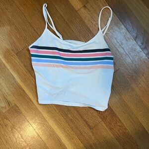 Striped crop top